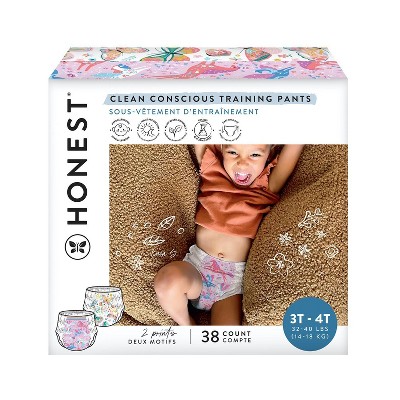 The Honest Company Clean Conscious Training Pants Let's Color & See Me  Rollin' - Size 3t-4t - 38ct : Target