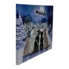 Northlight LED Lighted Fiber Optic Dogs and Santa's Sleigh Christmas Wall Art 12" x 15.75" - 3 of 4