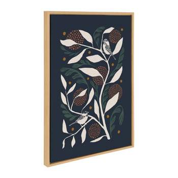 Kate & Laurel All Things Decor 18"x24" Sylvie MC 0808 Pine 2 Framed Canvas Wall Art by Mia Charro Natural Christmas Tree Forest