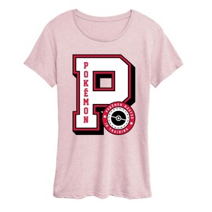 Women's - Pokémon - Pokémon Collegiate Letter Short Sleeve Graphic T-Shirt - 1 of 3