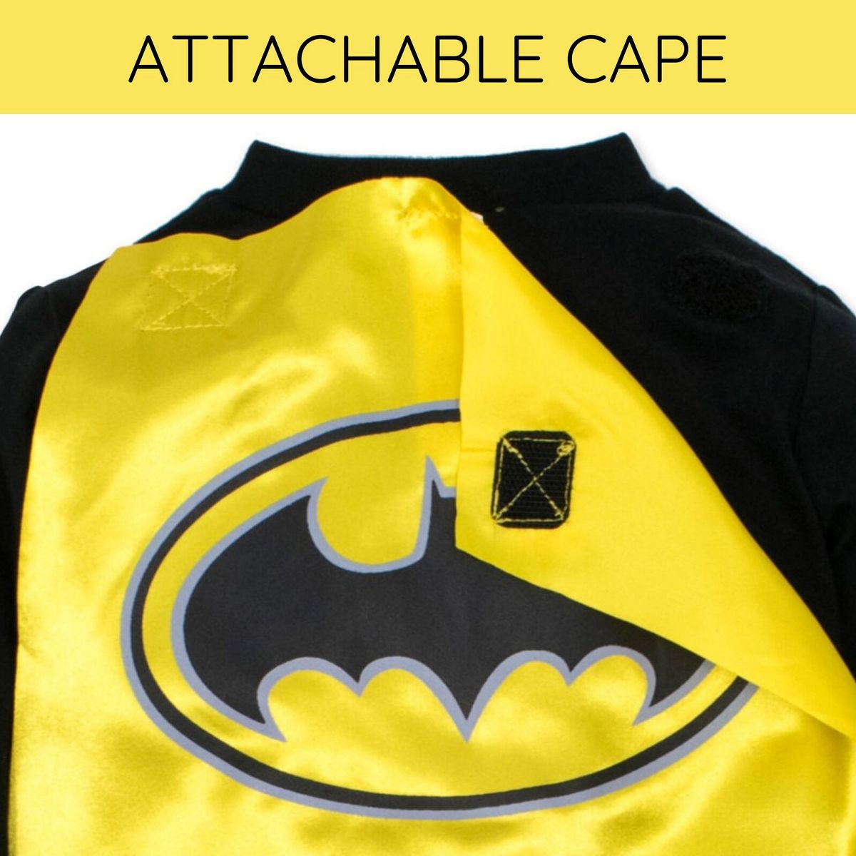 WARNER BROS Justice League Toddler Boy or Girl Cosplay Coverall and Cape Set - thumbnail 7