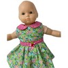 Doll Clothes Superstore Flowers And Check Dress Fits 15 Inch Baby Dolls - 3 of 4