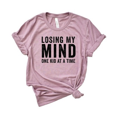 Simply Sage Market Women's Losing My Mind One Kid At A Time Short Sleeve Graphic Tee