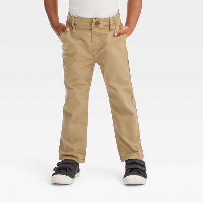 Toddler Boys' Slim Fit Chino Pants - Cat & Jack™ Beige 2T