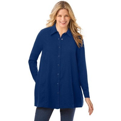 Woman Within Swing Flannel Tunic