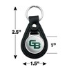 University of Wisconsin Green Bay Secondary Logo Black Leather Keychain - 2 of 4