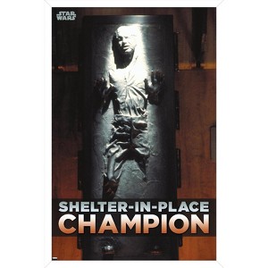 Trends International Star Wars: Saga - Han Solo - Shelter In Place Framed Wall Poster Prints - 1 of 4