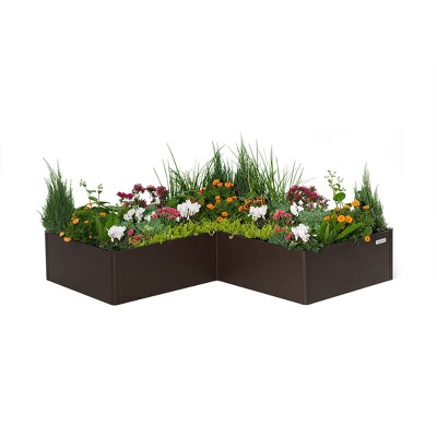 Vego Garden Tall Modern Outdoor Raised Bed Metal Outdoor Planter Box