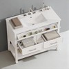36" Bathroom Vanity with Ceramic Sink, Tip-Out Tray, Full-Extension Drawers, and Open Shelf,Freestanding Cabinet - 2 of 4