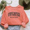Simply Sage Market Embroidered Sweater Weather Garment Dyed Sweatshirt - 3 of 4