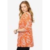 Jessica London Women's Plus Size Stretch Knit Pleated Tunic - 3 of 4