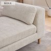 Mlmh & Kngwa 83.1"W Oversized End of Bed Bench,Modern Upholstered Chaise Lounge Couch with 2 Bolster Pillows and Armrests - 4 of 4
