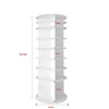 Vynxaria 8-Tier Rotating Shoe Rack Tower - Spinning Shoe Organizer, 360¡ã Carousel, White - 3 of 4