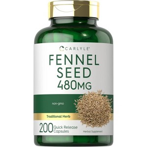 Carlyle Fennel Seed 480mg | 200 Capsules - 1 of 4