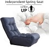 PAGED Modern Sofa Chair with Side Pocket, Comfy Rotatable Lounge Chair for Bedroom, Living Room, Adjustable Head and Waist - 4 of 4