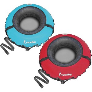 Bradley Set of 2 heavy duty tubes for floating the river; Whitewater tube; Rubber inner tube with cover for river floating; river raft - 1 of 4