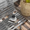 VYNXARIA Outsunny 48.5" Garden Bench - Elegant Aluminum Outdoor Seating for Two - 3 of 4