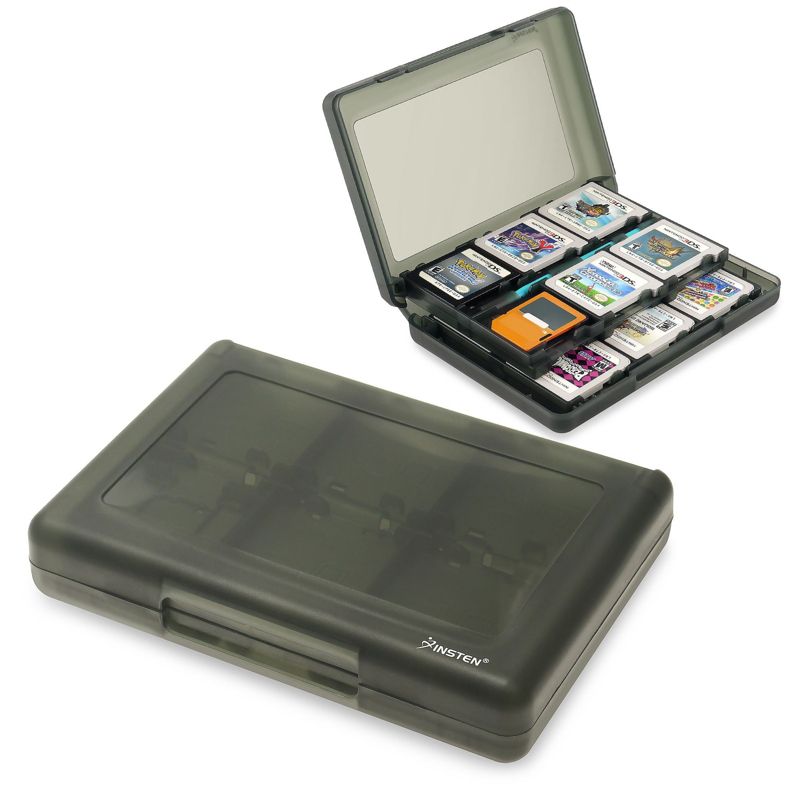 Insten 24-in-1 Game Card Case For Nintendo NEW 3DS / 3DS / DSi / DSi XL DSi LL / 3DS XL LL / DS / DS Lite NDS Game Storage Holder Smoke, 1 of 7