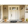 Design Imports  Iron Heart Half Round Rubber Doormat 18X30 - 3 of 4
