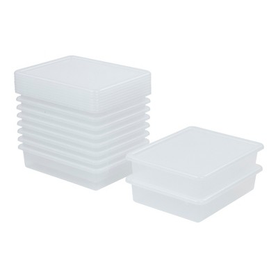 MyPerfectClassroom Clear Easy Label Bins with Lids - Set of 4 S4839332