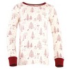 Touched by Nature Baby, Toddler and Kids Unisex Organic Cotton Tight-Fit Pajama Set, Winter Woodland - 3 of 3