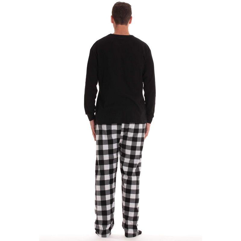#followme Mens Pajama Pants Set with Matching Novelty Socks with Sayings - 3 Pc Mens Fall PJ Set, 4 of 6