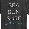 Women's - Instant Message - Sea Sun Surf Short Sleeve Graphic T-Shirt - 2 of 4
