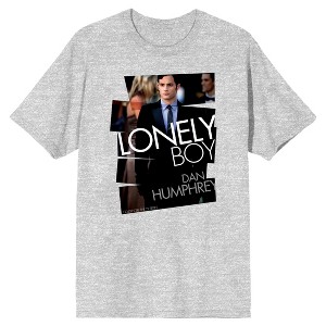 Gossip Girl Lonely Boy Dan Humphrey Men's Charcoal Heather Graphic Tee - 1 of 1