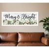 HomeRoots Merry and Bright White Framed Print Wall Art - 2 of 3
