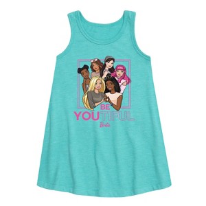- Barbie - BeYOUtiful Graphic Sleeveless Aline Dress - 1 of 2