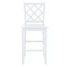 25.25" helby X-Back Farmhouse Counter Height Barstool White Finished Wood - Powell: olid Acacia & Rubberwood - 4 of 4