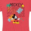 Women's - Disney - Mickey Mouse Repeat Short Sleeve Graphic T-Shirt - 2 of 4