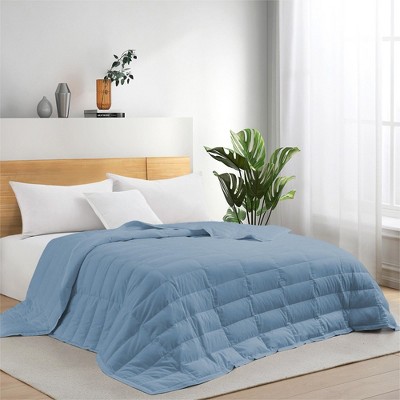 Puredown Ultra-Lightweight White Down Blanket, Soft Bed Cover For All Season