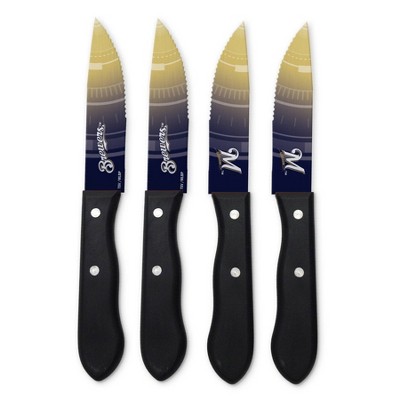 MLB Milwaukee Brewers Steak Knife Set