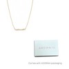 Adornia 14k Gold Plated Dainty Mixed Shape Bar Necklace - 4 of 4