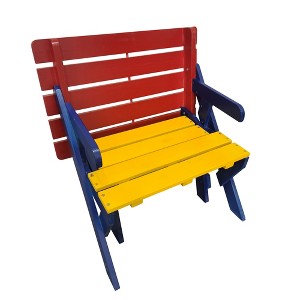VYNXARIA KID'S MULTI-FUNCTIONAL ARM CHAIR,TABLE+ 2 BENCHES (All-in-one) - 1 of 4