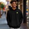 Dalix Alien Embroidery Relaxed Hoodie Soft Fleece Sweatshirt Fit Lounge Mens - 3 of 4