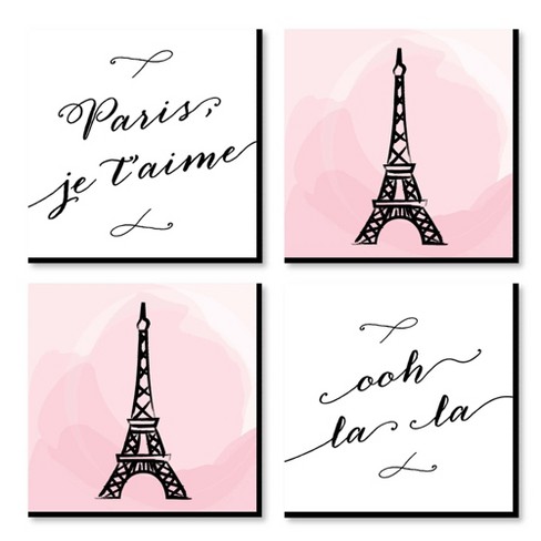 Eiffel Tower Art Print  Illustrated Decor for Nursery, Office