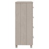 vidaXL Sideboard HAMAR White 31.1 in.x15.7 in.x40.7 in. Solid Wood Pine - 4 of 4