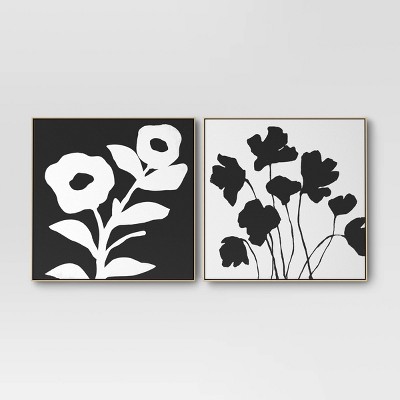 24 X 36 Petals In The Wind Floral And Botanical Unframed Canvas Wall Art  In Gold - Oliver Gal : Target