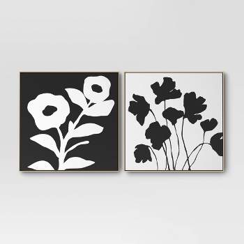 24.5 x 48.5 Highland Cow Framed Wall Canvas Black/White - Threshold™ –  Target Inventory Checker – BrickSeek