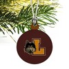 Loyola University Chicago Primary Logo Mini Small Tiny Wood Christmas Tree Holiday Ornament - 3 of 4