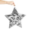 Sparkle and Bash Silver Foil Star Pinata for Kids Birthday, Twinkle Twinkle Little Star Gender Reveal Party Decorations (Small, 13 x 13 x 3 In) - 4 of 4