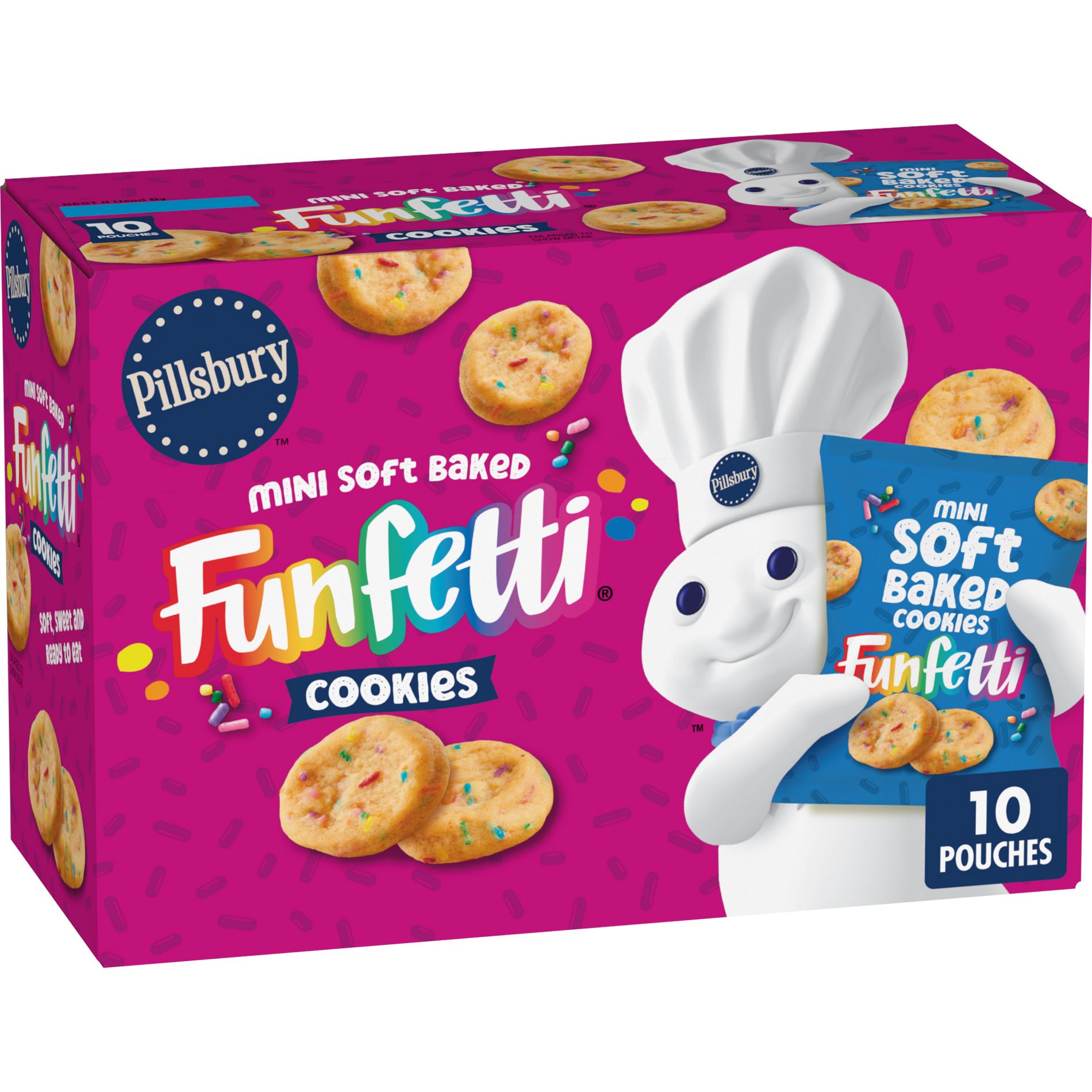 Pillsbury Funfetti Mini Soft Baked Cookies - 10oz