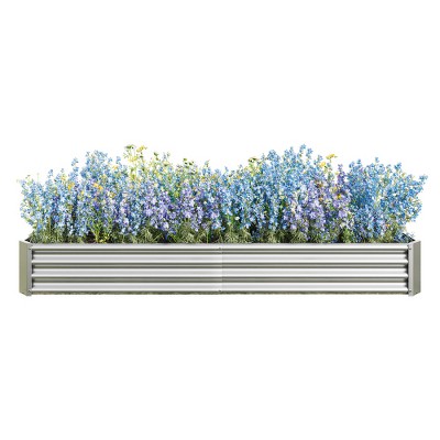 Dolonm Raised Garden Bed Kit - Metal Raised Bed Garden  for Flower Planters, Vegetables Herb Green