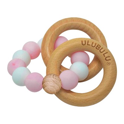 Wooden Rings 40 Mm Round Teether Handrim Nature 40mm Ruby Natural Wooden  Teether 