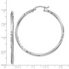 Black Bow Jewelry 2.5mm, Sterling Silver Twisted Round Hoop Earrings, 45mm in Diameter - 4 of 4