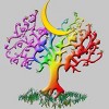 Adult Design By Humans Rainbow Pride Tree of Life By Fluffydstroyer T-Shirt - 2 of 2