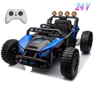 Jojoka 24V Ride-On Car for Kids with Remote Control, Electric Truck with Lights, Music, 4-Wheel Suspension, Power Wheels for Ages 2-7 - 1 of 4