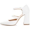 Journee Collection Womens Isadorah Mary Jane Mid Block Heel Square Toe Pumps - 2 of 4